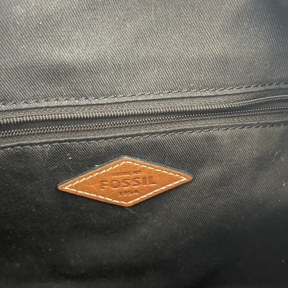 Fossil Kendall Taupe Leather Sachel EUC - Picture 8 of 8